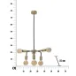LAMPA WISZĄCA DARKY Ø 37X81 cm